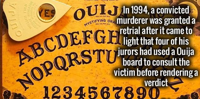 4.) I wonder what the ouija board told them.