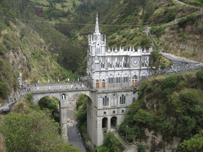 5.) Las Lajas Sanctuary, Colombia.