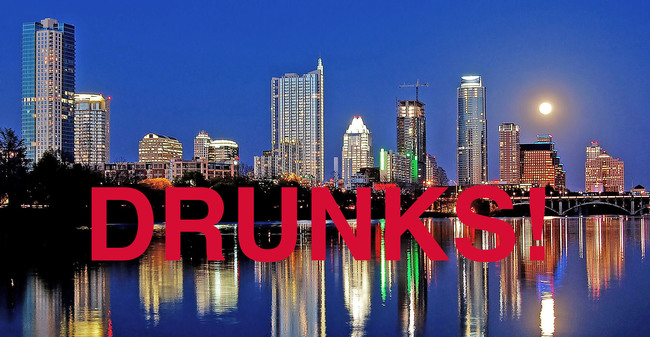 6.) Austin, TX is the worst at not drowning in bars. They have seven times as many places to drink as New York City.