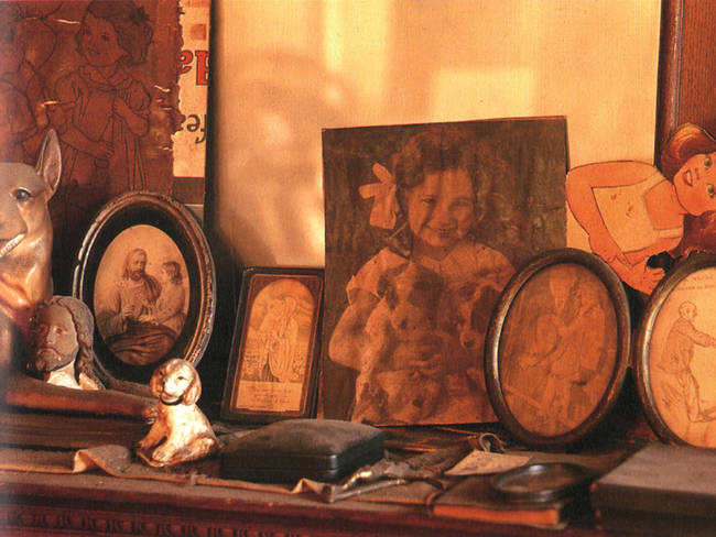 Throughout his life, Darger collected religious items and images depicting children.