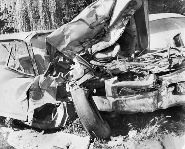 The accident was so terrible that the local radio station began calling it a fatal crash before learning that Lampitt had survived.