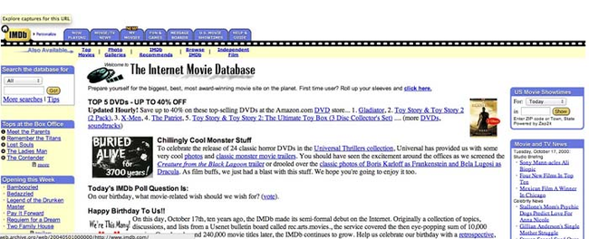 IMDB.com from 2000.