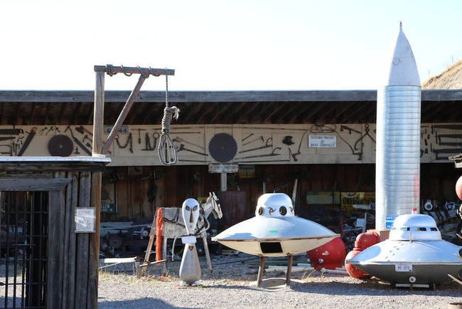 UFOs and gallows don't normally go together, but...why not?