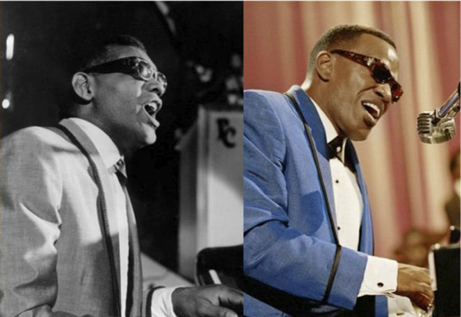 Jamie Foxx as Ray Charles in <em>Ray</em>