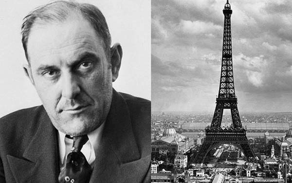 13.) A con man sold the Eiffel Tower: “Count” Victor Lustig, a famous con man, convinced six scrap metal dealers to bid on the Eiffel Tower. The winning dealer paid $70,000 for the monument and gave it to Lustig… who can off.