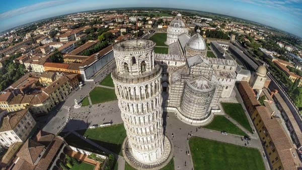 23.) An epic angle of the Tower of Pisa (Pisa, Italy).