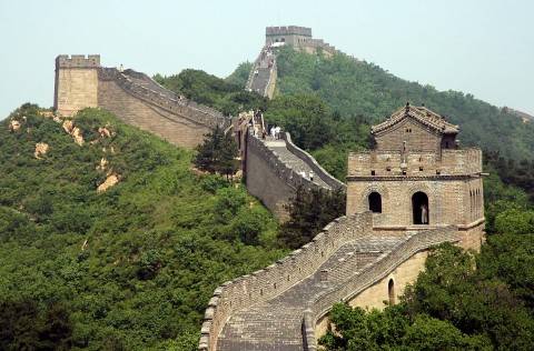 1.) The Great Wall of China is visible from space.