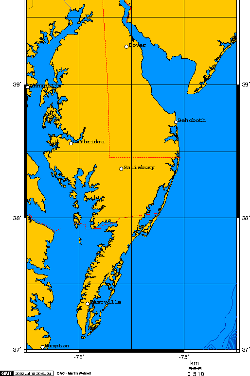 1.) The proposed state of Delmarva got its name because the small peninsula is technically the territory of Maryland, Virginia and Delaware. Supporters of the movement hope that Maryland and Virginia will cede their lands and Delaware should rename itself 'Delmarva'. As a Marylander myself I'm just wondering why we haven't conquered Delaware as our own yet. They are weak and it would give us strategic access to the sea.