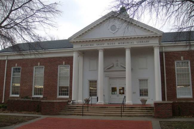 Blanche Skiff Ross Memorial Library.