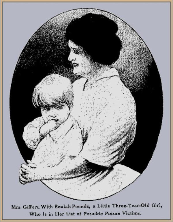 7. Bertha Gifford: Acting as a caretaker in her community, Gifford poisoned a reported 17 people over a span of 21 years. After a trial in 1928, she was deemed not guilty due to insanity and spent the rest of her life in a Missouri mental hospital until her death in 1951.