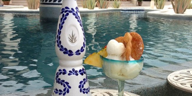 Tequila Ice Cream from <a href="https://www.rosewoodhotels.com/es/las-ventanas-los-cabos" target="_blank">Las Ventanas al Paraíso</a> in San Jose del Cabo, Mexico.