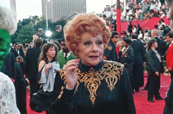 20.) This picture of Lucille Ball was taken on the red carpet at the 61st Academy awards in March 1989.