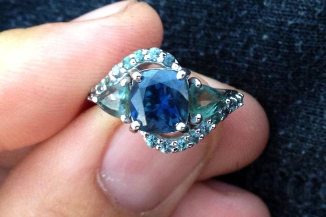 Then, he put the Alexandrite into an entire new (gorgeous) setting.