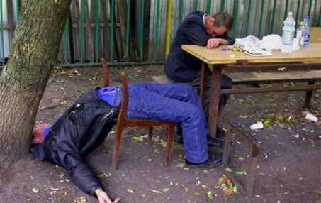 There are 500,000 alcohol related deaths in Russia every year.