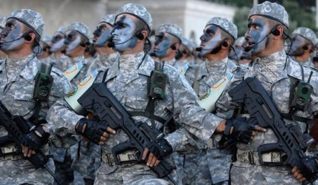 Military parade in Azerbaijan