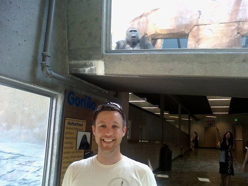 5. The furry guy behind him has never seen a camera before.