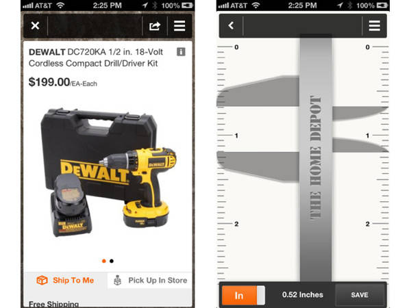 <a href="https://www.homedepot.com/c/SF_Mobile_Shopping">Home Depot App</a>, Free, available on iPhone and Android