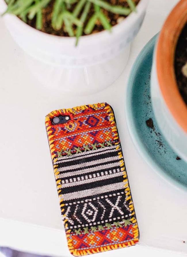 6.) Make your phone look like a tapestry in a few easy steps.