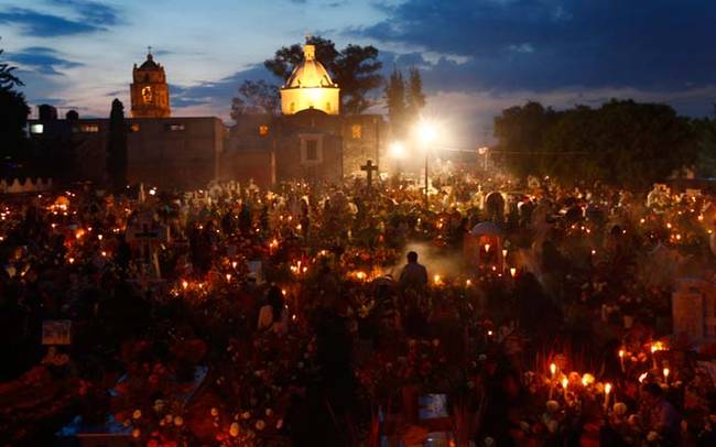 Like the original Halloween, the Day of the Dead is for remembering the dead. It's celebrated every year from October 31st to November 2nd.