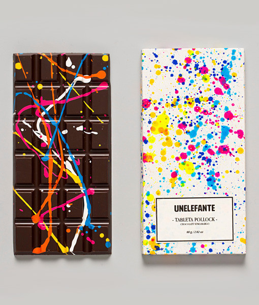 4. Jackson Pollock inspired chocolate