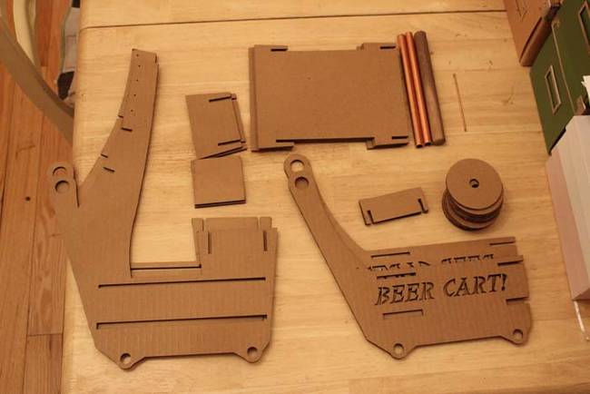 He notes that although he used a laser cutter, the design can also be cut out with a box cutter.