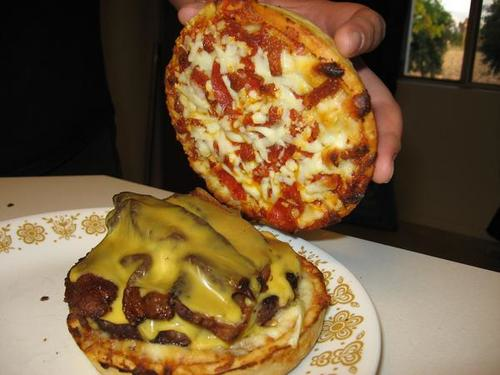 1.) Pizza Burger (2 Personal Pizzas For The Buns)