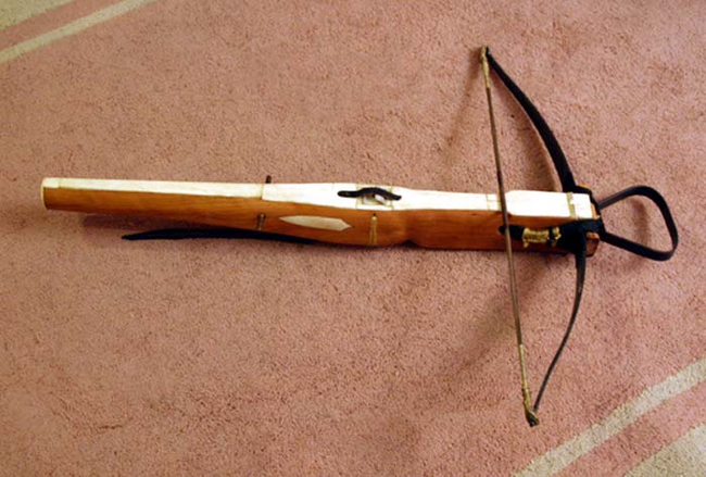 15.) Arbalest: These were the ancestor to the modern crossbow. They were much larger and a skilled arbalestier could shoot two bolts per minute. Some believed these weapons to be unfair, since they could strike down a knight or soldier who had a lifetime of training.