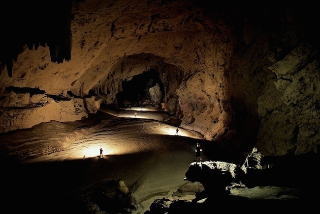 Exploring against the darkness.