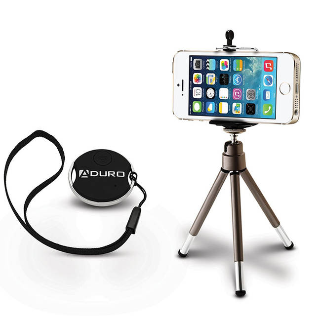 If you're using your smartphone as a camera, this <a href="https://www.amazon.com/Aduro-Universal-Wireless-Bluetooth-Shutter/dp/B00NO3SK6Q/ref=sr_1_21?ie=UTF8&qid=1418246145&sr=8-21&keywords=camera+remote+control=vira0d-20">remote</a> works with almost all of them.