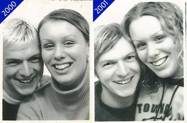 Giles and Michelle were fresh-faced and deeply in love.