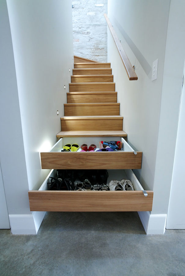 1.) Stair Drawers