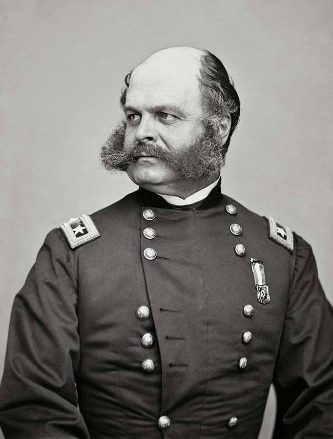 Civil War General Amrbose Burnside. He coined the term "sideburns."