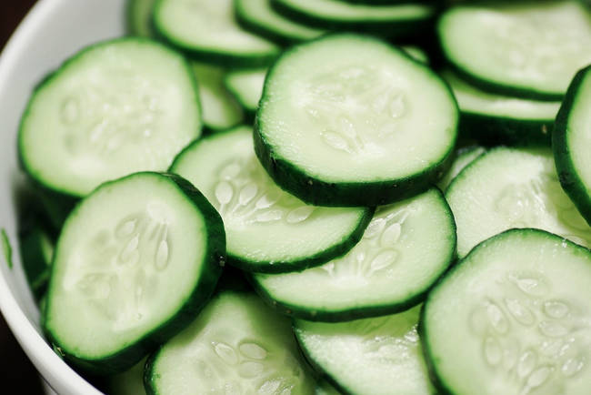 7.) Cucumber skins can get rid of marks on walls and unfog bathroom mirrors.