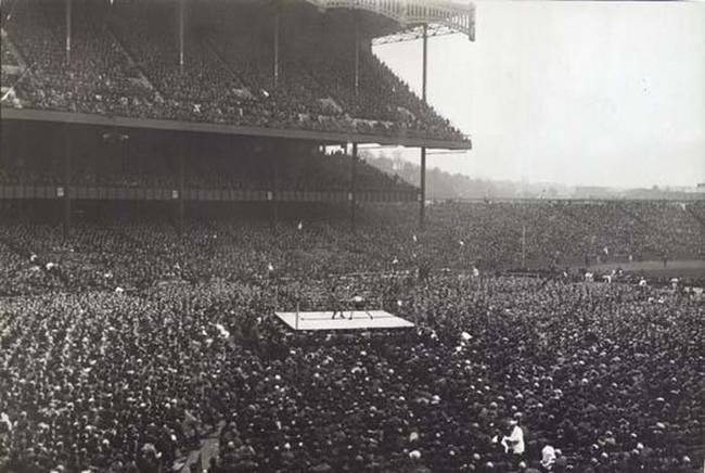 A boxing match at Yankee Stadium in 1923.