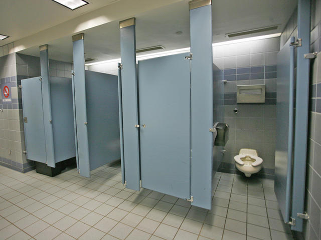 16.) Inside Latches of Public Bathroom Stalls - Think of it as one last reminder to wash your hands.