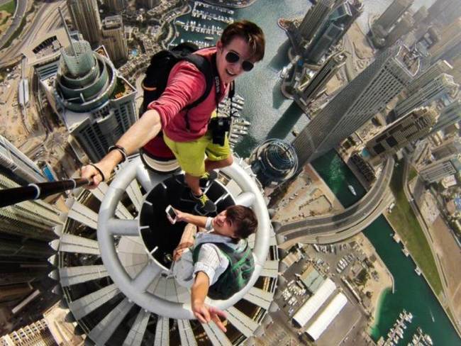 Alexander Remnev on Top of Dubai’s Princess Tower