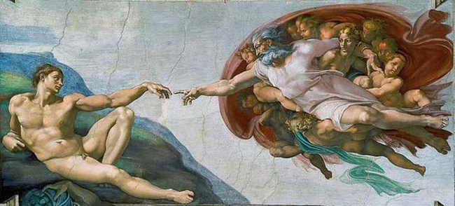 10.) The Creation of Adam.