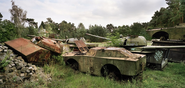 18.) Rusting tanks somewhere in Germany.