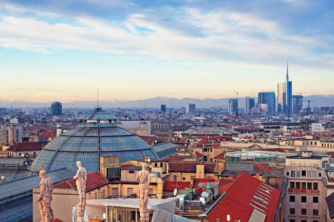 The city of Milan in Italy.