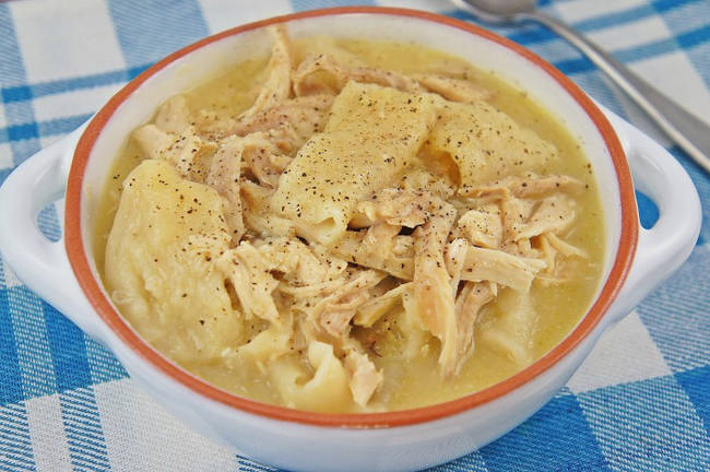 <a href="https://kitchendrippings.com/easy-chicken-dumplings/" target="_blank">Chicken and Dumplings</a>