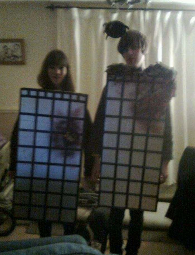 The Twin Towers. How could anyone think this is a good idea for a costume?!