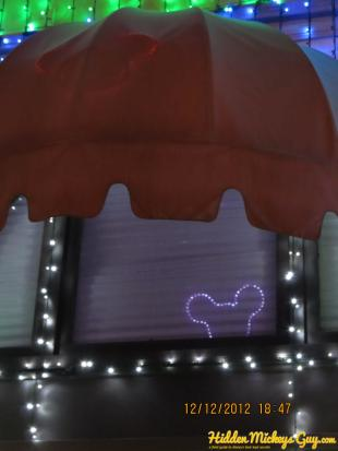 12.) Osborne Lights - Hidden Mickey under awning