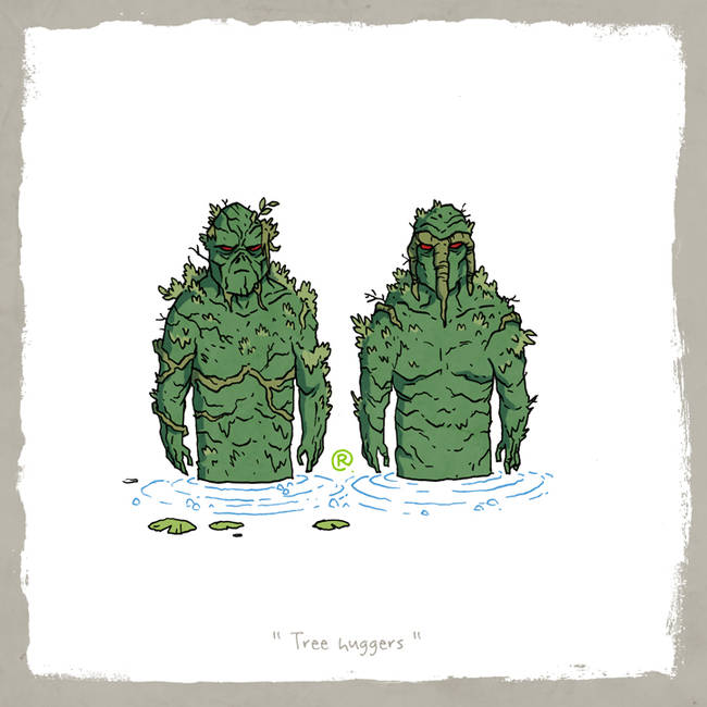 Swamp Thing and Man-Thing