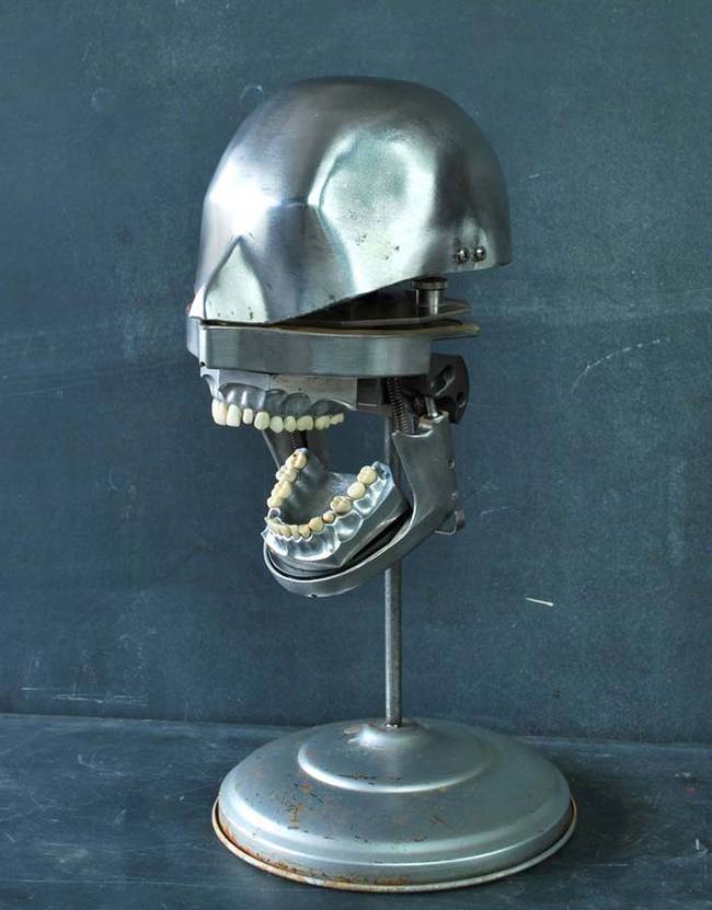 This dental model is a bit more vintage than the others, but no less freaky.