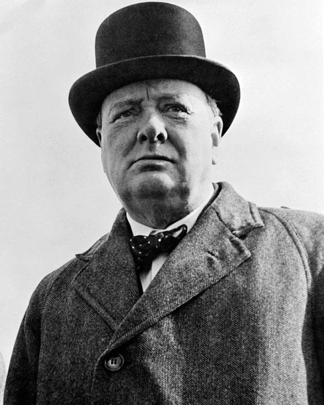 25.) Sir Winston Churchill.