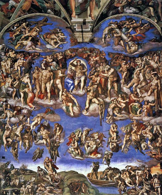 <i>The Last Judgment</i>, by Michelangelo