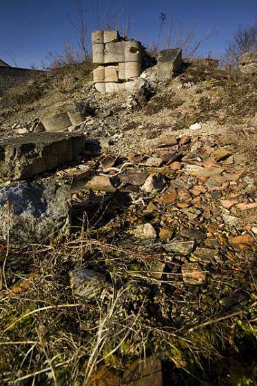 A destroyed village in Nauroy.