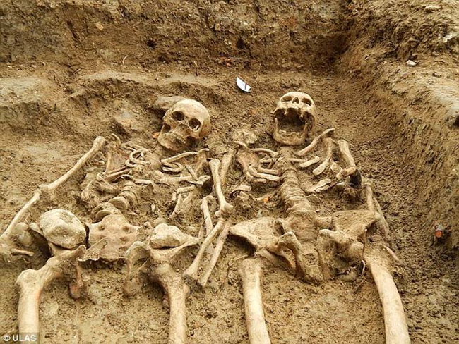 Volunteers excavated at the former site of The Chapel of St. Morrell for the last four years. They discovered these two skeletons this week.