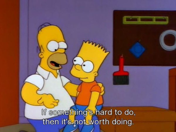 2.) Homer is quite insightful.