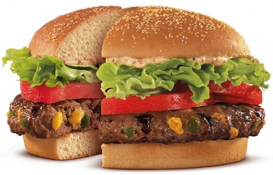 Burger King Veggie Burger (No Cheese or Mayo) - 320 Calories, 7g of Fat, 23g of Protein